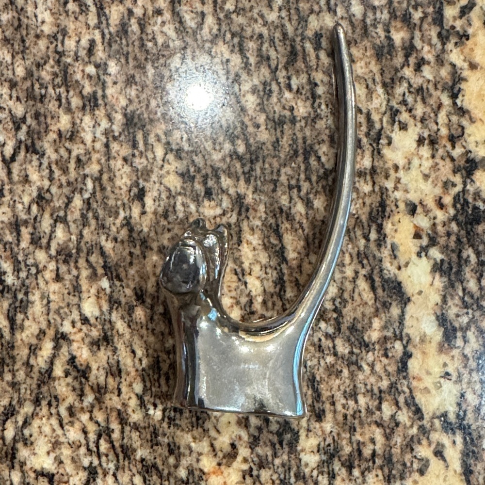 Silver Cat Ring Holder